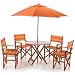 Orange Directors Wooden Garden Furniture Set Brand New