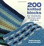 200 knitted blocks for blankets, throws and afghans