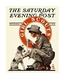 Girl Scout, c.1924 Art Giclee Poster Print by Joseph Christian Leyendecker, 22×26