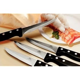 4-Pc. Oversized Bakelite Steak House Knife Set by Chicago