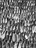 Many Pairs of Shoes Awaiting Repair or Refurbishment During Time of Rationing Photographic Poster Print by Walter Sanders, 30x40