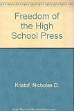 Freedom of the high school press