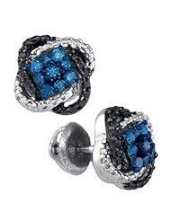 10KT White Gold 0.27 CTW-Diamond Fashion Earring