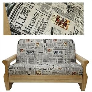 Ultra Suede Fashion News 5 Piece Full Futon Cover Set