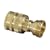 Nelson Brass Quick Connect Set, Male/Female 2-Piece #N109C