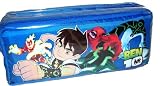 Ben 10 Pencil Case Double Compartment Blue