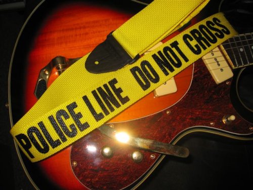 Police Line Do Not Cross Guitar Strap