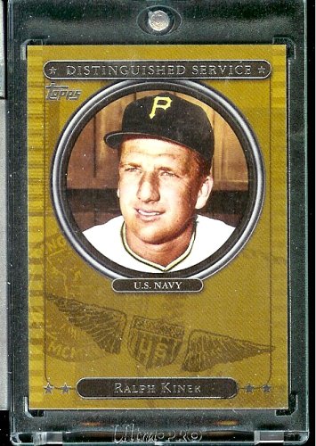 2007 Topps Distinguished Service #DS11 Ralph Kiner U.S. Navy Pittsburgh Pirates Baseball Card - Shipped in Protective Display Case!