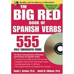 The Big Red Book of Spanish Verbs (Book w/CD-ROM): 555 Verbs Fully Conjugated (Big Book of Verbs Series)