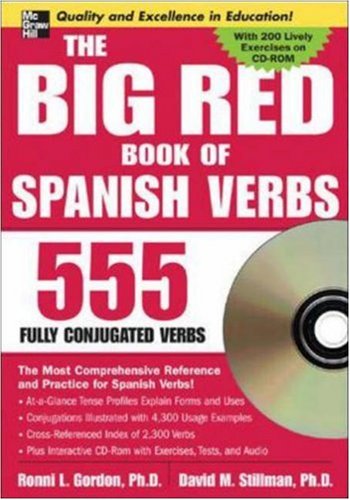 The Big Red Book of Spanish Verbs (Book w CD-ROM): 555 Verbs Fully Conjugated (Big Book of Verbs Series)