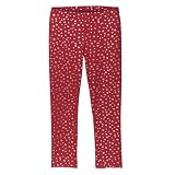 Girls' Xhilaration® Printed Foil Leggings - Red Hearts