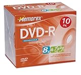 Memorex 4.7GB 8x DVD-R Media (10-Pack)