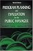 Book Program Planning and Evaluation for the Public Manager, Third Edition