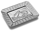 Wilton Armetale Cabin Home Creel and Trout Small Rectangular Tray