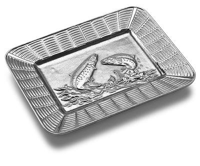 Wilton Armetale Creel & Trout Small Rectangular tray