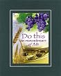 Beautiful and Inspiring 8 x 10 Inches Frame able Note Card (Do this in remembrance of me) on Double Beveled Matting