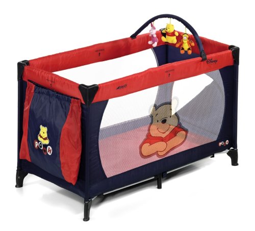 Childrens Toyshop   : Hauck - Disney Dream N Play Travel cot/playpen in Pooh Hearts navy