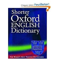 New Shorter Oxford English Dictionnary