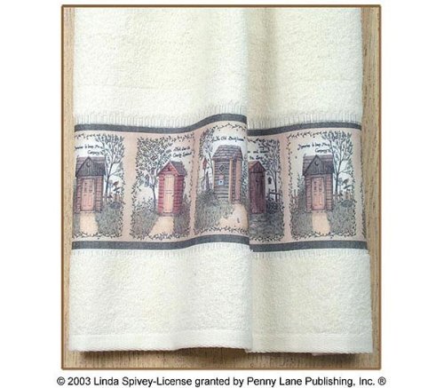 Linda Spivey Outhouses Fingertip Towel