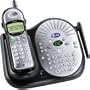 AT&T 1177 2.4 GHz Analog Cordless Phone with Answering System and Caller ID (Black/Silver)