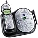 AT&T 1177 2.4 GHz Analog Cordless Phone with Answering System and Caller ID (Black/Silver)