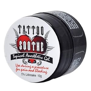 Tattoo Soothe Anesthetic Numbing GEL Apply DURING for Pain Free Tattoo 10g