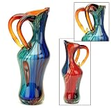 100% Handcraft Murano Glass Art Colorful Pitcher