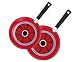 T-Fal Color Collection Nonstick 2-Piece Saute Pan Set, Cherry