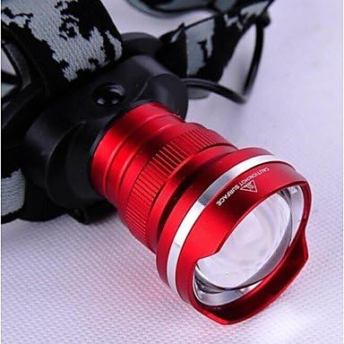 Lanmei 12W XM-L T6 LED 1600Lm Rechargeable Zoomable Headlamp with 5 Modes Powered by 18650