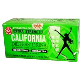 Evergreen Leaves Brand California Dieters' Tea 20 TB