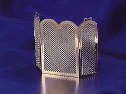 Dollhouse Miniature Brass Fireplace Screen