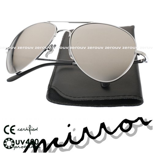 Premium Mirrored Aviator Sunglasses + Case