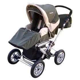 Award Winning Englacha Stroller in Runy Earth Green/Beige