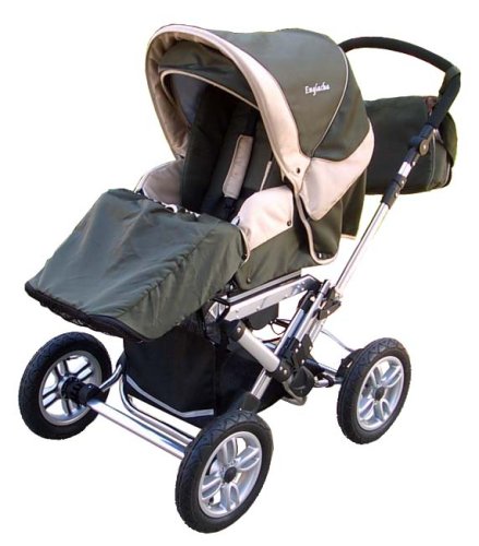 Award Winning Englacha Stroller in Runy Earth Green/Beige