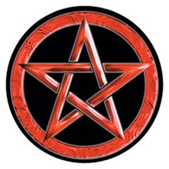 Pentagramm - Red 3D ST 03 - Sticker Aufkleber Symbols - Gr�sse �8,0 cm
