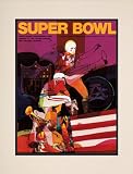 Matted 10.5 x 14 Super Bowl IV Program Print | Details: 1970, Chiefs vs Vikings