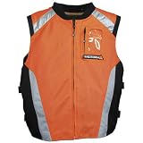 Joe Rocket Military Spec Motorcycle Vest - Perforated - Black/Orange/Silver - XXL/XXXL
