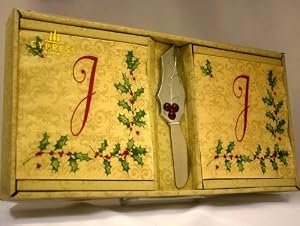 Monogram Holiday Napkin Set - I