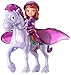 Disney Junior SOFIA THE FIRST 6 Piece Bath Set Featuring Sofia the First, Prince James, Clover, Whatnaught, Minimus and Princess Amber Bath Toys Measuring 2 to 5 Inches Tall