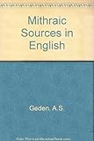 Mithraic sources in English