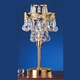 Eglo 85288 Queen Tischleuchte 1xE14 Bleikristall Gold