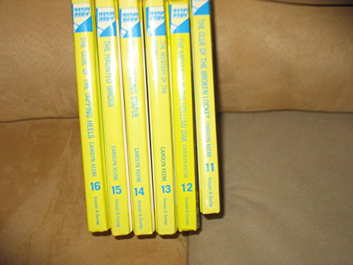 Nancy Drew Mystery Stories Set 11-16: #11 the Clue of the Broken Locket; #12 the Message in the Hollow Oak; #13 the Mystery of the Ivory Charm; #14 the Whispering Statue; #15 the Haunted Bridge; #16 the Clue of the Tapping Heels