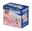 Snuggie Cotton Fleece Blanket with, Sleeves, Candy Pink