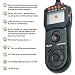 Satechi TR-C Timer Remote Control for Canon EOS 60D, Digital Rebel XT, XTi, XSi, & ELAN SLR Cameras