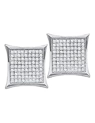 0.10CT DIAMOND MICRO PAVE EARRINGS