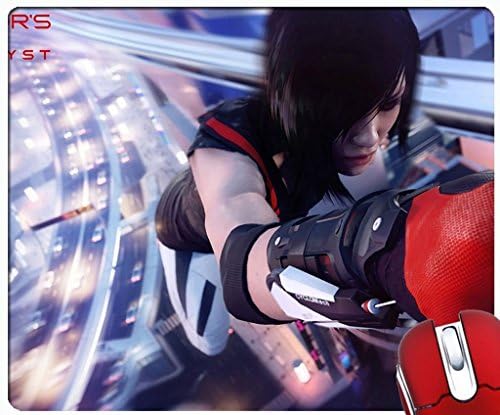 Faith Connors Mirrors Edge Catalyst Custom Unique Durable Rubber Rectangle Non Slip Gaming Mousepad mat