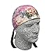 Platinum Biker Doo Rag Headwrap Pink Rose Barbed Wire Cross Sweatband