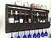 Great Lakes Reclaimed Wall Mounted, Wine Rack Espresso/Dark Walnut, Rustic, Primitive