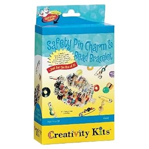 Creativity For Kids Safety Pin Charm and Bead Bracelet by 