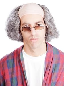 Enigma Wigs Men's Old Man, Mixed Grey, One Size